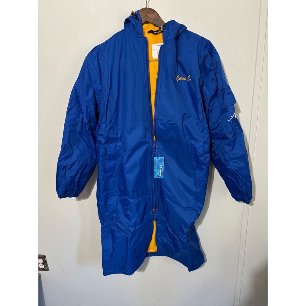 Brand New Adoretex Unisex Adult Youth Blue Swim Parka Jacket Water Resistant XS